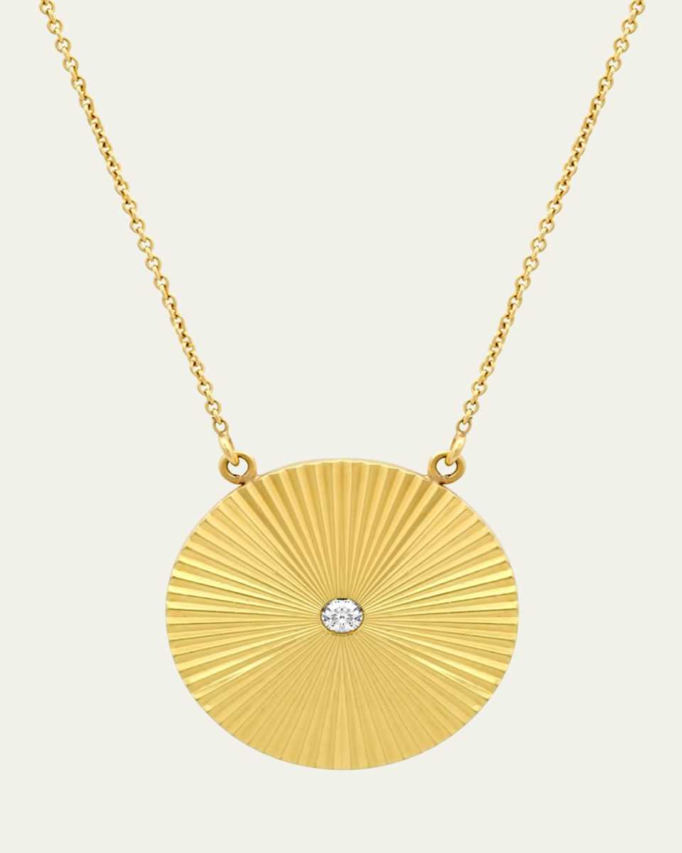 Large '70s Disc Necklace
